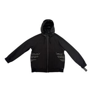 Kenneth Cole Quilted Soft Shell Bomber Jacket Men's X-Large – Hooded & Stylish